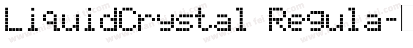 LiquidCrystal Regula字体转换